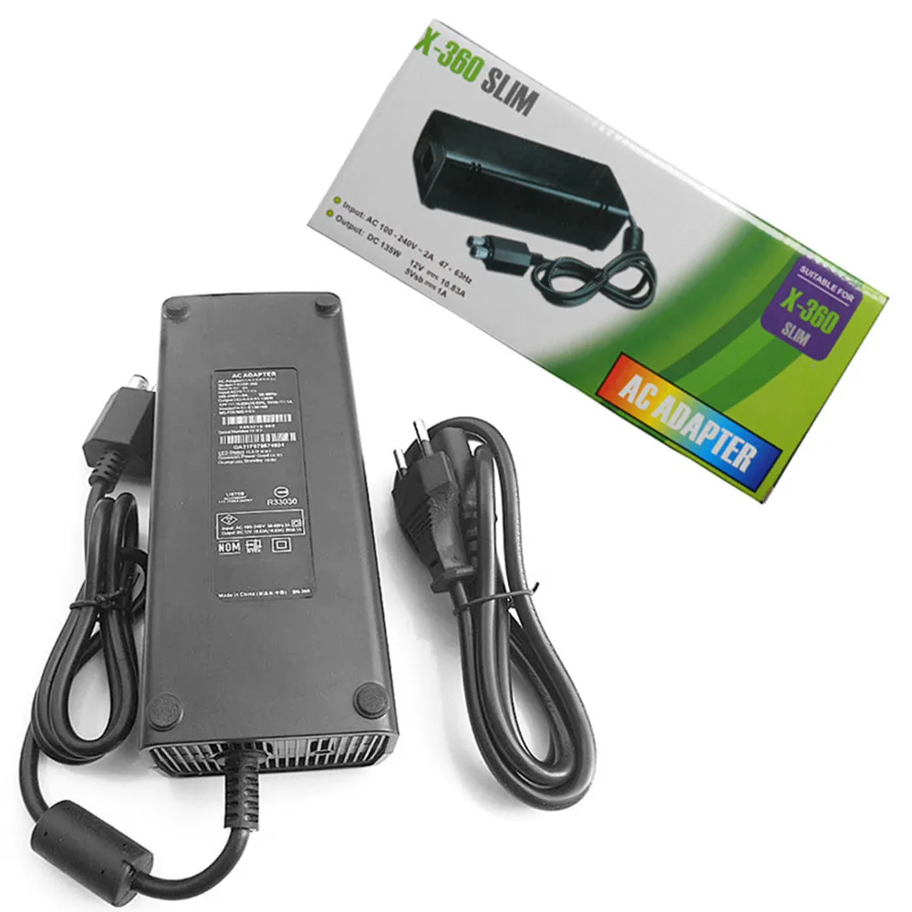 10pcs New AC 100-240V Adapter Power Supply Charger for XBOX 360 Slim Ideal Replacement Charger With LED Indicator
10pcs New AC 100-240V Adapter Power Supply Charger for XBOX 360 Slim Ideal Replacement Charger With LED Indicator