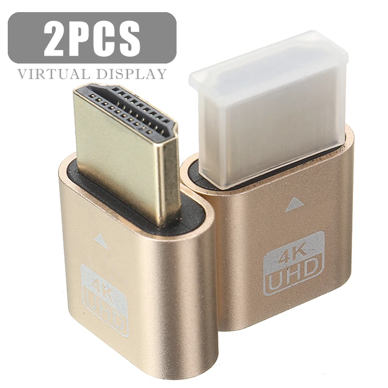 Адаптер Pohiks, 2 шт., высокое качество, HDMI-совместимый, 4K1920x108 0P эмулятор отображения, адаптер для ПК, ноутбука, компьютера 
Адаптер Pohiks, 2 шт., высокое качество, HDMI-совместимый, 4K1920x108 0P эмулятор отображения, адаптер для ПК, ноутбука, компьютера