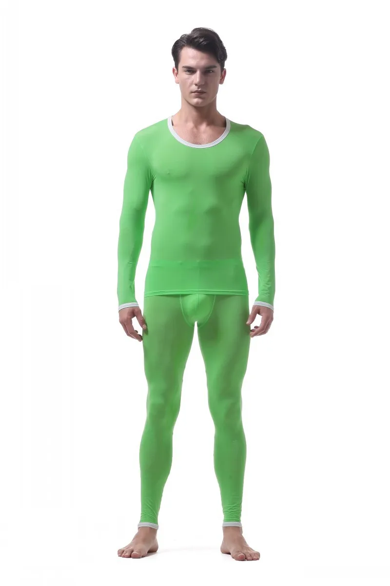 Thin ice thread Men's thermal underwear set Long Johns
Thin ice thread Men's thermal underwear set Long Johns
