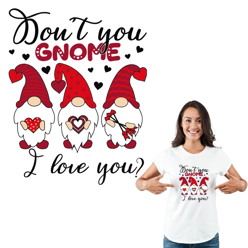 Love You Gnome Stickers Child Valentine'S Day Pattern Patches 2022 Diy Accessory Sticker Heat Press Appliqued Thermal Stickers
Love You Gnome Stickers Child Valentine'S Day Pattern Patches 2022 Diy Accessory Sticker Heat Press Appliqued Thermal Stickers