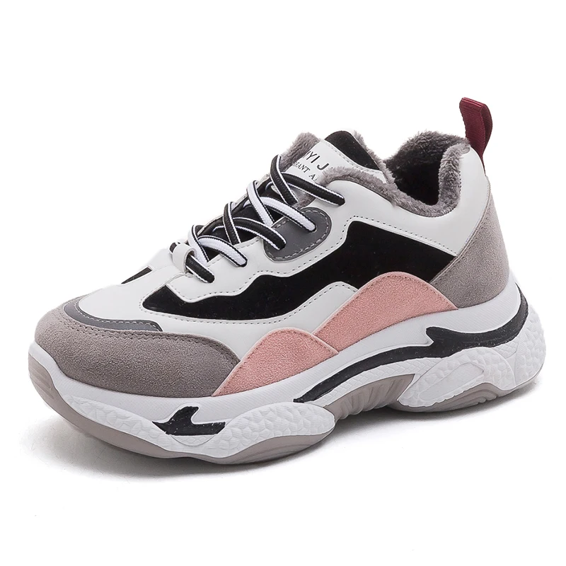 winter Spring New Leather Women's Platform Chunky Sneakers Fashion Women Flat Thick Shoes Woman Dad Footwear Fur shoe Green Pink
winter Spring New Leather Women's Platform Chunky Sneakers Fashion Women Flat Thick Shoes Woman Dad Footwear Fur shoe Green Pink