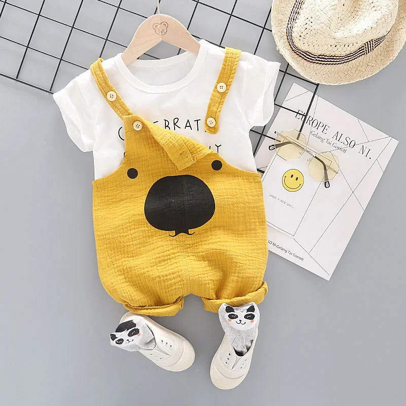 2 шт./компл., Детская Хлопковая футболка с принтом, с шортами
2 шт./компл., Детская Хлопковая футболка с принтом, с шортами