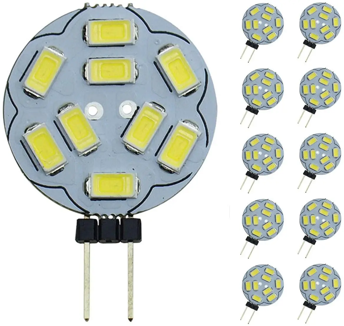 10pcs G4 LED Light Bulbs 20W Halogen Equivalent 120LM, Warm White 12V Dimmable G4 Capsule Bulbs for Home Lighting
10pcs G4 LED Light Bulbs 20W Halogen Equivalent 120LM, Warm White 12V Dimmable G4 Capsule Bulbs for Home Lighting