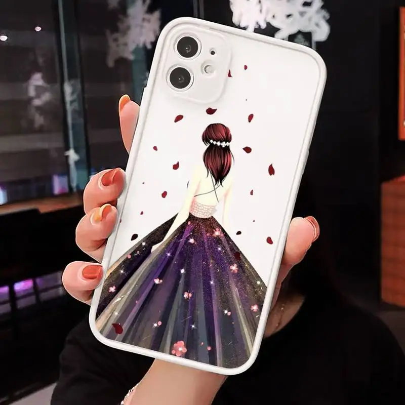 Dress wedding girl Phone Cases Matte Transparent for iPhone 7 8 11 12 s mini pro X XS XR MAX Plus cover funda
Dress wedding girl Phone Cases Matte Transparent for iPhone 7 8 11 12 s mini pro X XS XR MAX Plus cover funda