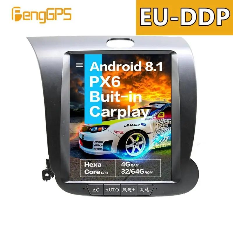 Автомобильный мультимедийный плеер для KIA CERATO K3 FORTE 2013-2017 Android px6 tesla style Screen Stereo Audio radio GPS Head uni
Автомобильный мультимедийный плеер для KIA CERATO K3 FORTE 2013-2017 Android px6 tesla style Screen Stereo Audio radio GPS Head uni