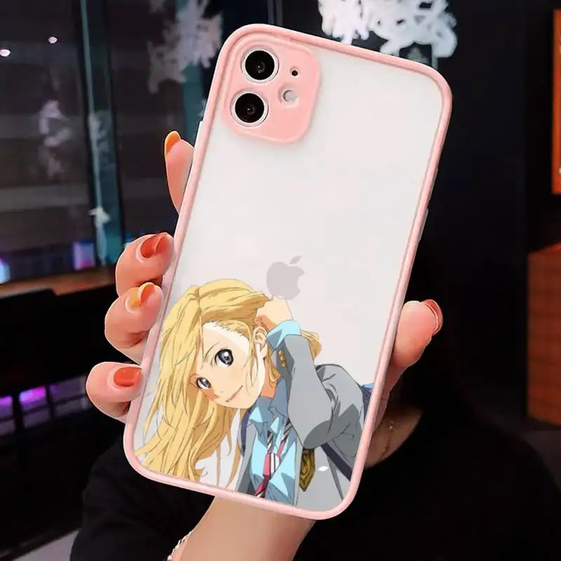 Japan Anime Your Lie in April Phone Cases Matte Transparent For iPhone 12 Mini 11 Pro XR XS Max 7 8 Plus
Japan Anime Your Lie in April Phone Cases Matte Transparent For iPhone 12 Mini 11 Pro XR XS Max 7 8 Plus