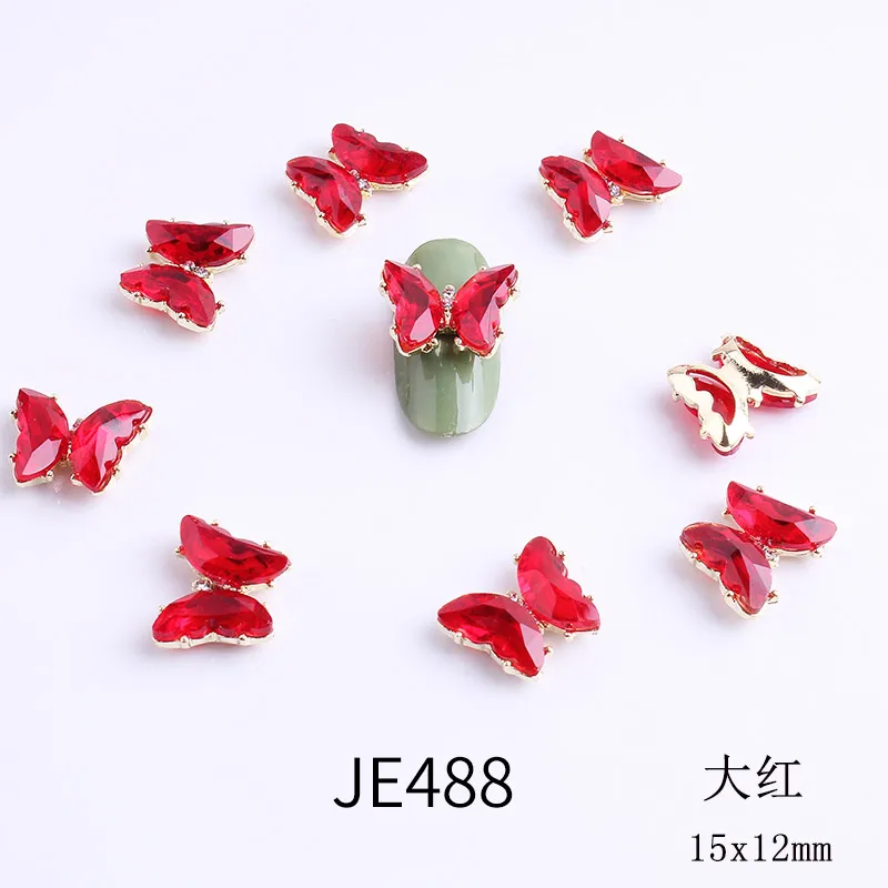 100Pcs Nail Crystal Alloy Nail Art Strass Glass Colorful Nail Stones Gems DIY Manicure 3D Butterfly UV Polish Accessories TY12
100Pcs Nail Crystal Alloy Nail Art Strass Glass Colorful Nail Stones Gems DIY Manicure 3D Butterfly UV Polish Accessories TY12