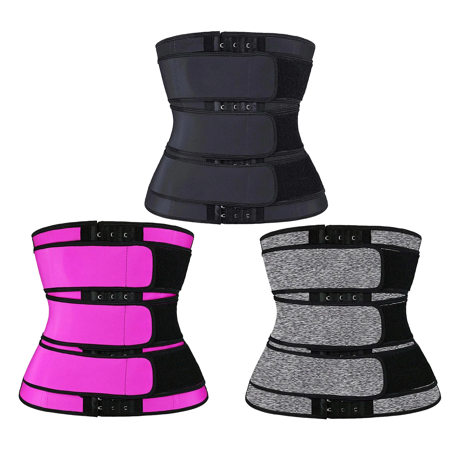 Neoprene 3 Belt Waist Trainer Corset Belt Body Shaper Women Slimming Waist Curve Shaper Trimmer Band
Neoprene 3 Belt Waist Trainer Corset Belt Body Shaper Women Slimming Waist Curve Shaper Trimmer Band