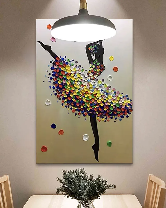 Large Size Hand Painted Oil Painting On Canvas Graceful Ballet Modern Home Decor Abstract Wall Art Picture For Living Room Gift
Large Size Hand Painted Oil Painting On Canvas Graceful Ballet Modern Home Decor Abstract Wall Art Picture For Living Room Gift