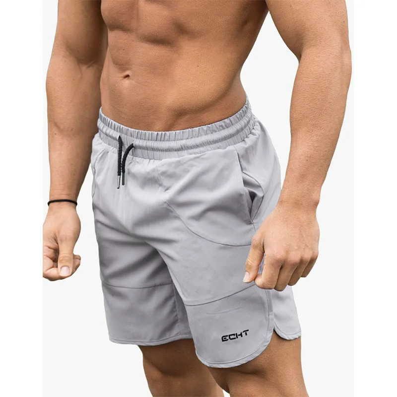 Фото Шорты мужские из полиэстера повседневные модные спортивные штаны для спортзала