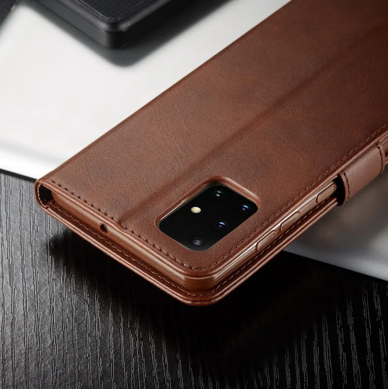 Чехол-книжка из искусственной кожи для Samsung Galaxy S20 Ultra S10 Plus Note 10 Lite A51 A71 A41 A01 A21 A11 A31