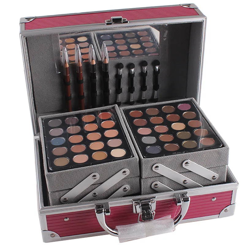 hot sell MISS ROSES Professional makeup set Aluminum box with eyeshadow blush contour powder palette for makeup artist gift kit
hot sell MISS ROSES Professional makeup set Aluminum box with eyeshadow blush contour powder palette for makeup artist gift kit