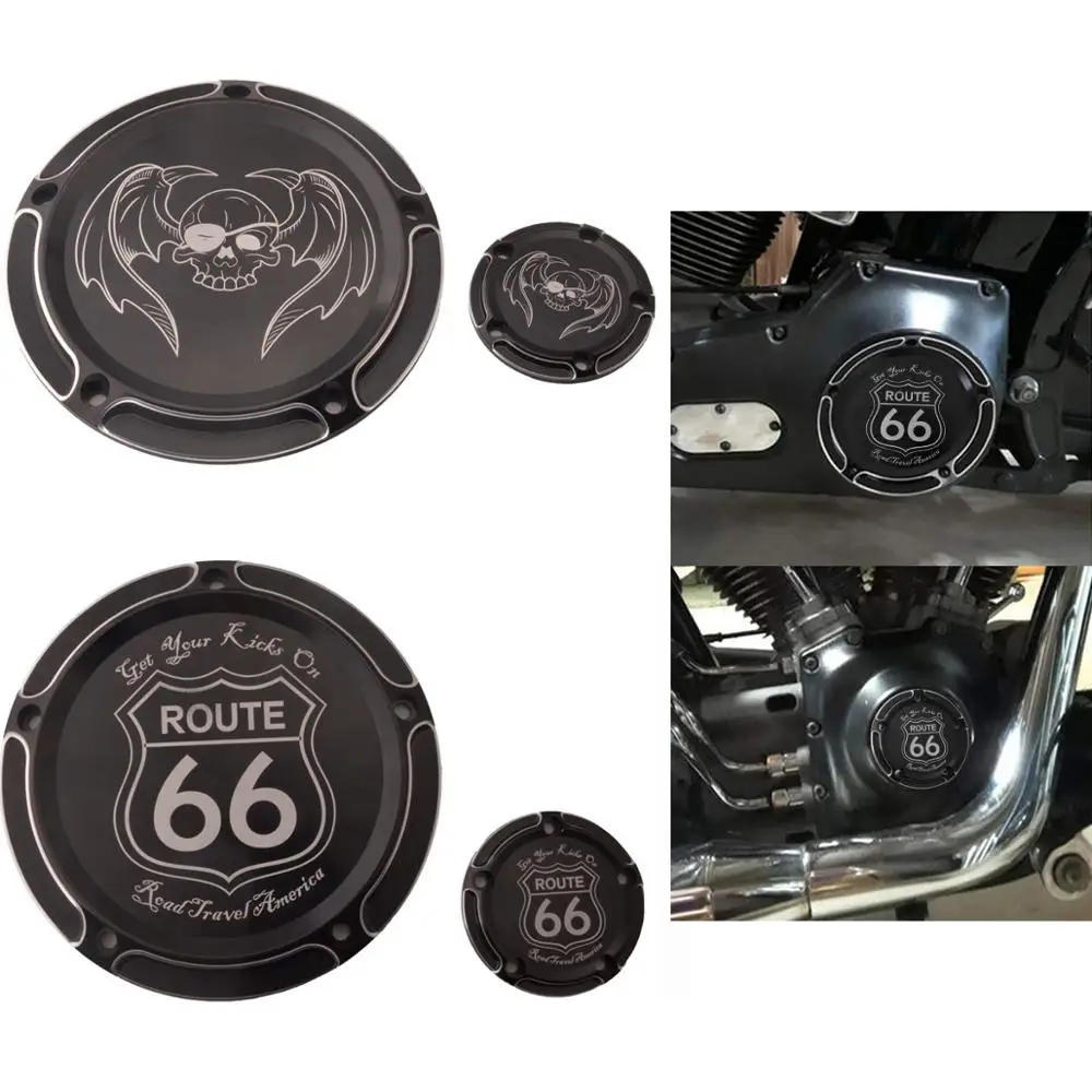 CNC Дерби таймер крышка и точки Чехлы для Harley Twin Cam Touring Road King Electra Glide FLHR FLHX FXST Dyna