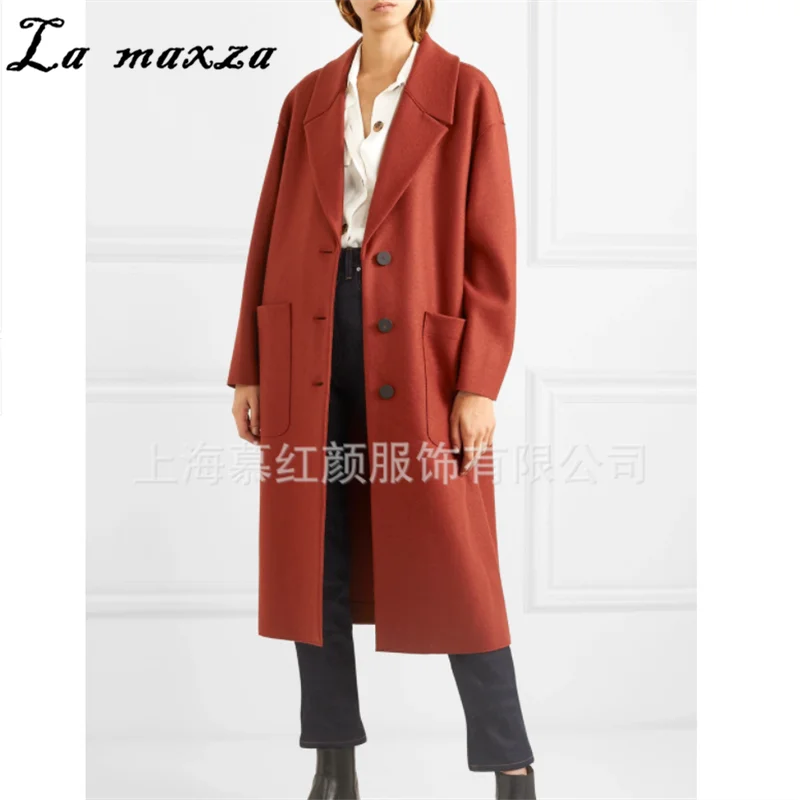2019 New Arrival Winter Red Cashmere Coats Vintage Elegant Oversize Slim Fit Fashion Long Coat
2019 New Arrival Winter Red Cashmere Coats Vintage Elegant Oversize Slim Fit Fashion Long Coat