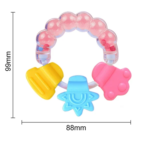 1Pc Lovely Baby Kids Infant Teether Rattles Pacifier Bell Molar Safety Tooth Care Bright color with a ring beautiful gifts toys
1Pc Lovely Baby Kids Infant Teether Rattles Pacifier Bell Molar Safety Tooth Care Bright color with a ring beautiful gifts toys