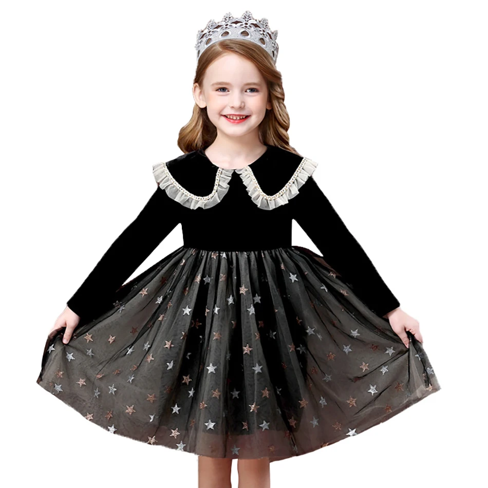 Kids Long Sleeve Lace Drsses for Girls Party Dress Star Printed Birthday Tutu Dresses Children Casual Wear 3-7 Years Vestidos
Kids Long Sleeve Lace Drsses for Girls Party Dress Star Printed Birthday Tutu Dresses Children Casual Wear 3-7 Years Vestidos