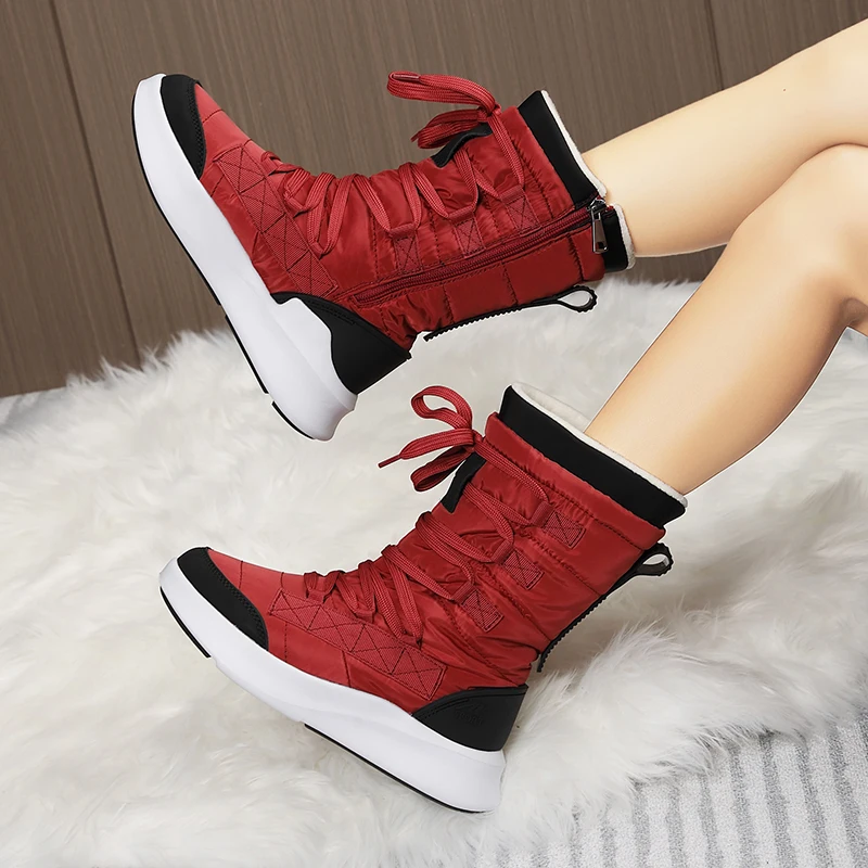 K163 high quality lightweight high-top snow boots outdoor real wool waterproof and windproof cotton shoes women's shoes
K163 high quality lightweight high-top snow boots outdoor real wool waterproof and windproof cotton shoes women's shoes