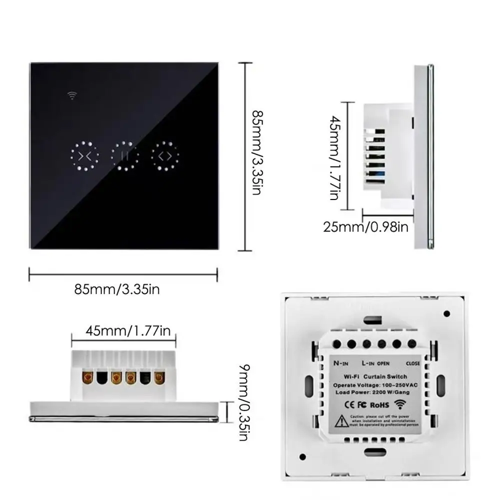 Smart Curtain Switch Home WiFi Electric Motorized Curtain Electrical Touch Blinds Curtain Voice Control
Smart Curtain Switch Home WiFi Electric Motorized Curtain Electrical Touch Blinds Curtain Voice Control