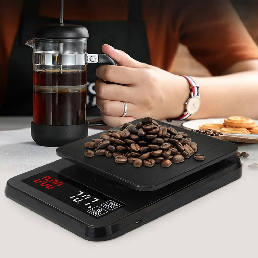 Digital Kitchen Scale Electronic Drip Coffee Scale Weight Timer Precision Postal Food Diet Scale for Cooking Baking Measure Tool
Digital Kitchen Scale Electronic Drip Coffee Scale Weight Timer Precision Postal Food Diet Scale for Cooking Baking Measure Tool