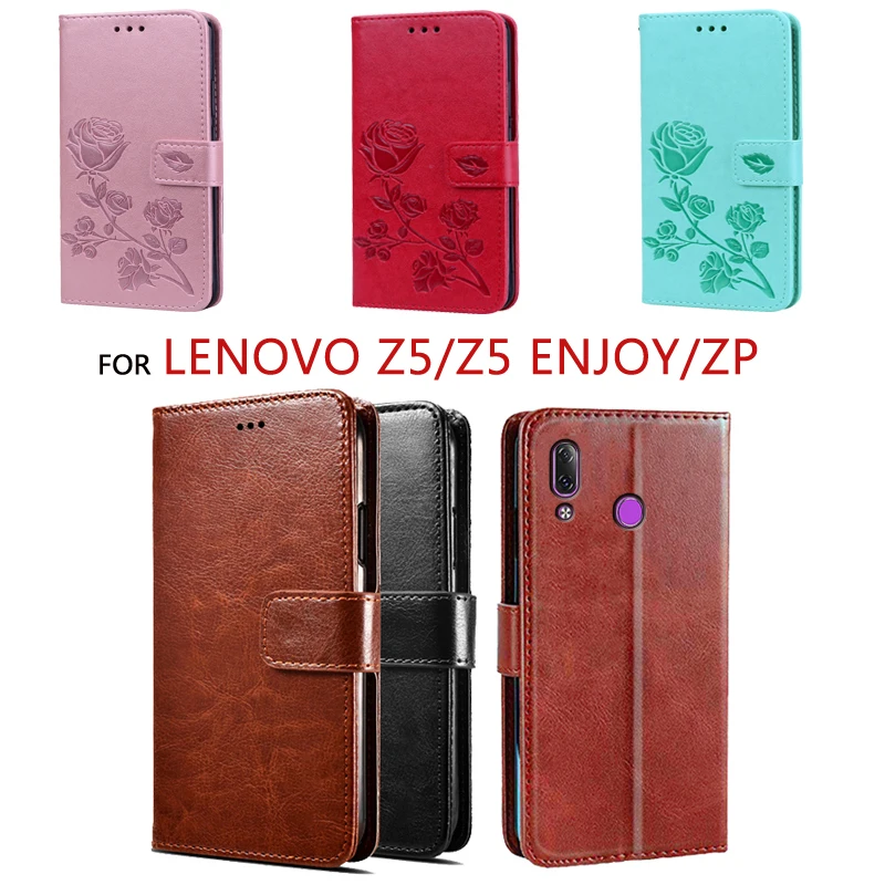 Чехол для Lenovo Z5 Enjoy 3D чехол-подставка с рисунком ZP флип-кошелек из искусственной