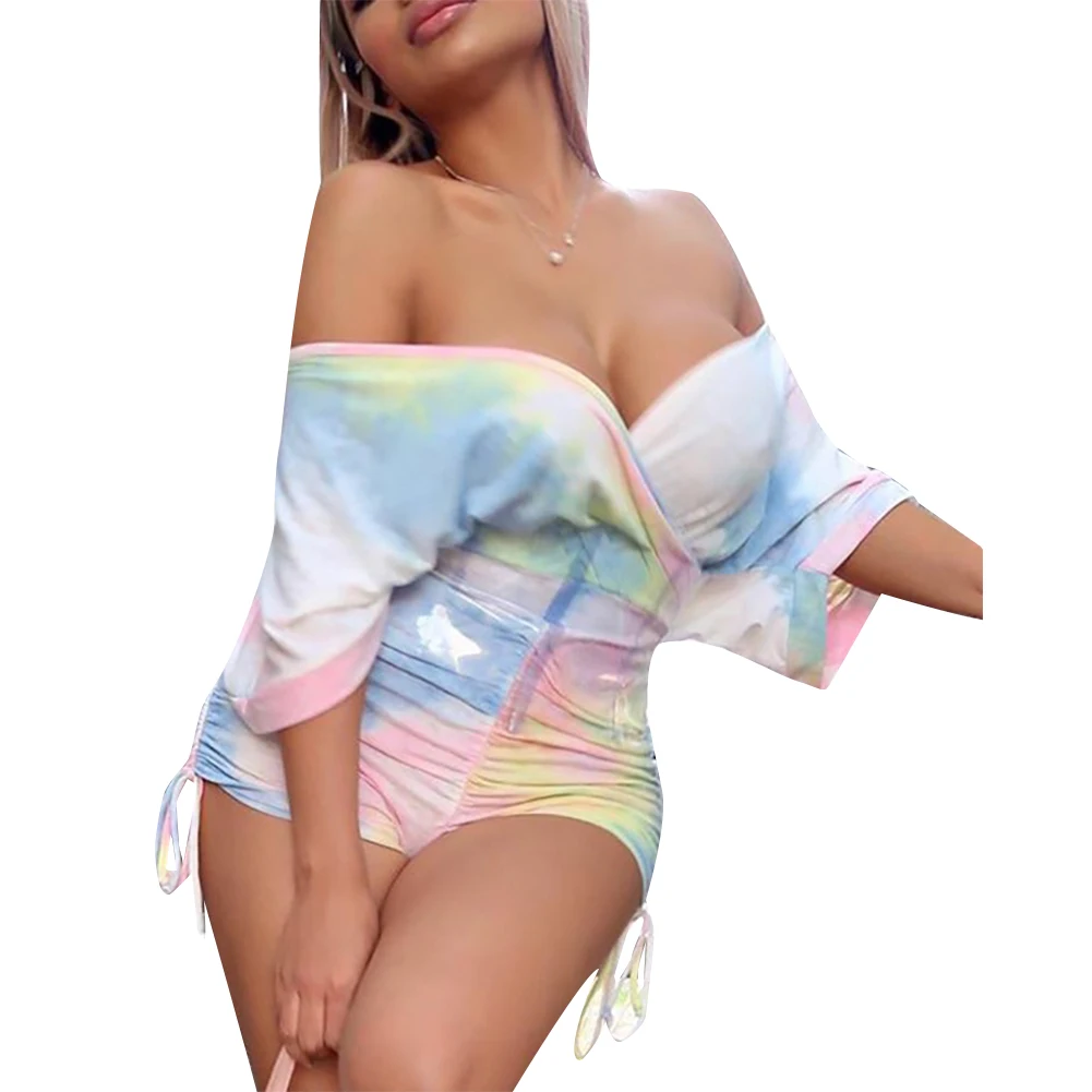 2020 Ladies Deep V-Neck Loose Multi-color Romper Women Off Shoulder Playsuit One Piece Pleated High Waist Playsuit Overalls
2020 Ladies Deep V-Neck Loose Multi-color Romper Women Off Shoulder Playsuit One Piece Pleated High Waist Playsuit Overalls