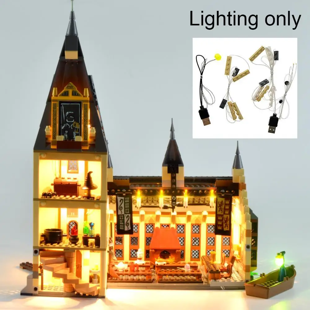 LED Lighting Luminous Assembled Group Bricks Beautiful Building Blocks For Family For 75954 Toys Light) Castle Gifts (Only V3G1
LED Lighting Luminous Assembled Group Bricks Beautiful Building Blocks For Family For 75954 Toys Light) Castle Gifts (Only V3G1