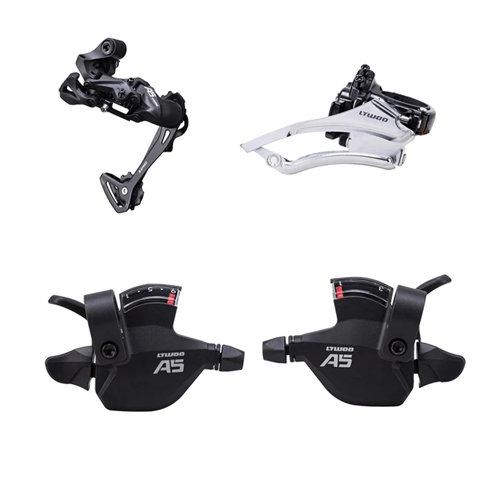 A5 3X9 27 Speed Derailleurs Groupset 9s Shifter Lever Front Derailleur 9 Speed Rear switches suit alivio m4000 DEORE m590
A5 3X9 27 Speed Derailleurs Groupset 9s Shifter Lever Front Derailleur 9 Speed Rear switches suit alivio m4000 DEORE m590