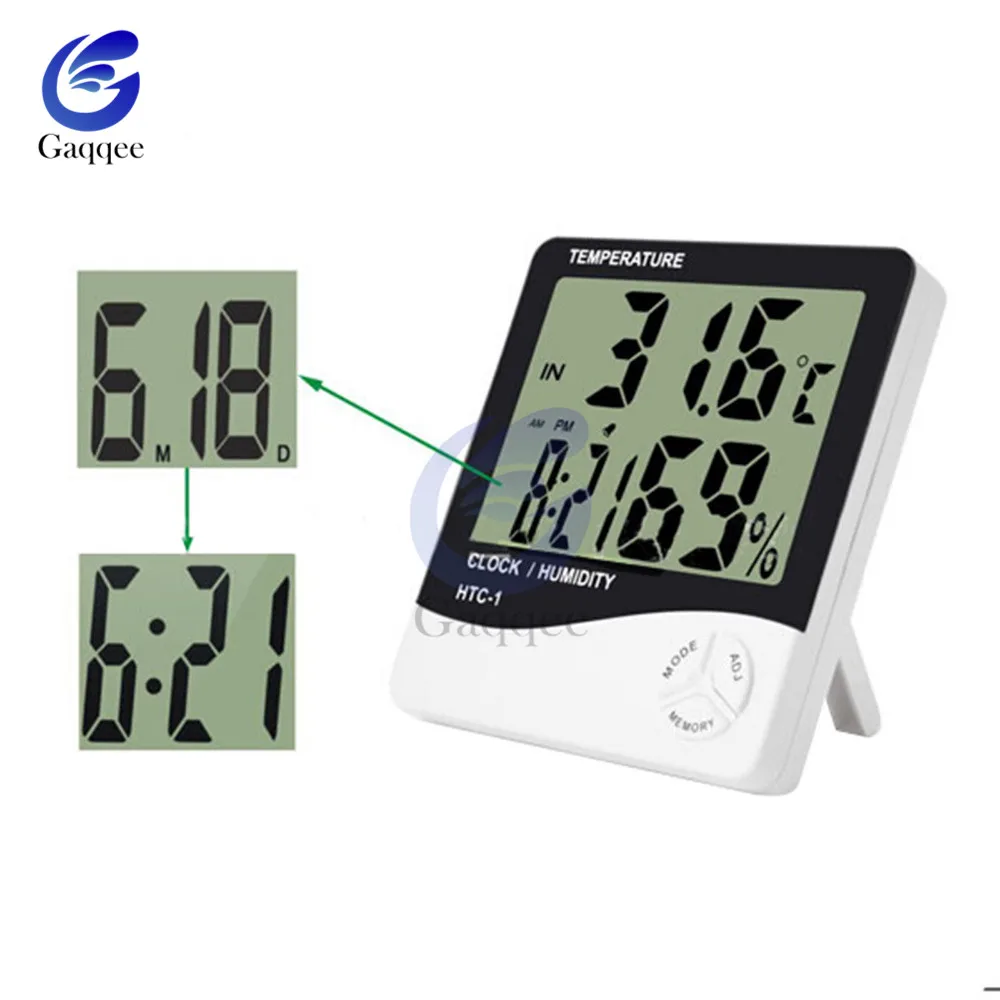 For HTC-1 Indoor Room LCD Electronic Temperature Humidity Meter Digital Thermometer Hygrometer Weather Station Alarm Clock
For HTC-1 Indoor Room LCD Electronic Temperature Humidity Meter Digital Thermometer Hygrometer Weather Station Alarm Clock