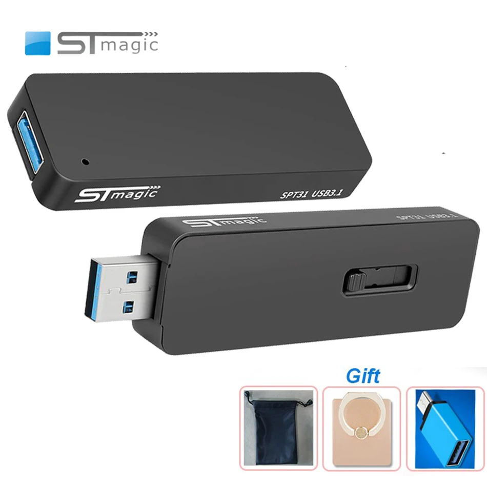 

Stmagic SPT31 Metal SSD USB Flash Drive USB 3.1 Pendrive External Solid state disk 128GB 256GB 512GB 1TB Memory Stick