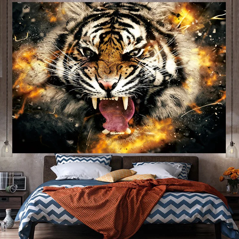 CUT Animal Black Tapestry Wall Hanging Lion Tiger Fabric Poster On Wall Beach blanket Curtain Decorative For Living Room
CUT Animal Black Tapestry Wall Hanging Lion Tiger Fabric Poster On Wall Beach blanket Curtain Decorative For Living Room