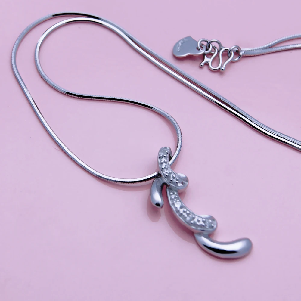 Women's Pure 925 Silver Necklace Irregular Pendant Sterling Silver Snake Chain 46cm Charm Jewelry Female Popular Birthday Gift
Women's Pure 925 Silver Necklace Irregular Pendant Sterling Silver Snake Chain 46cm Charm Jewelry Female Popular Birthday Gift