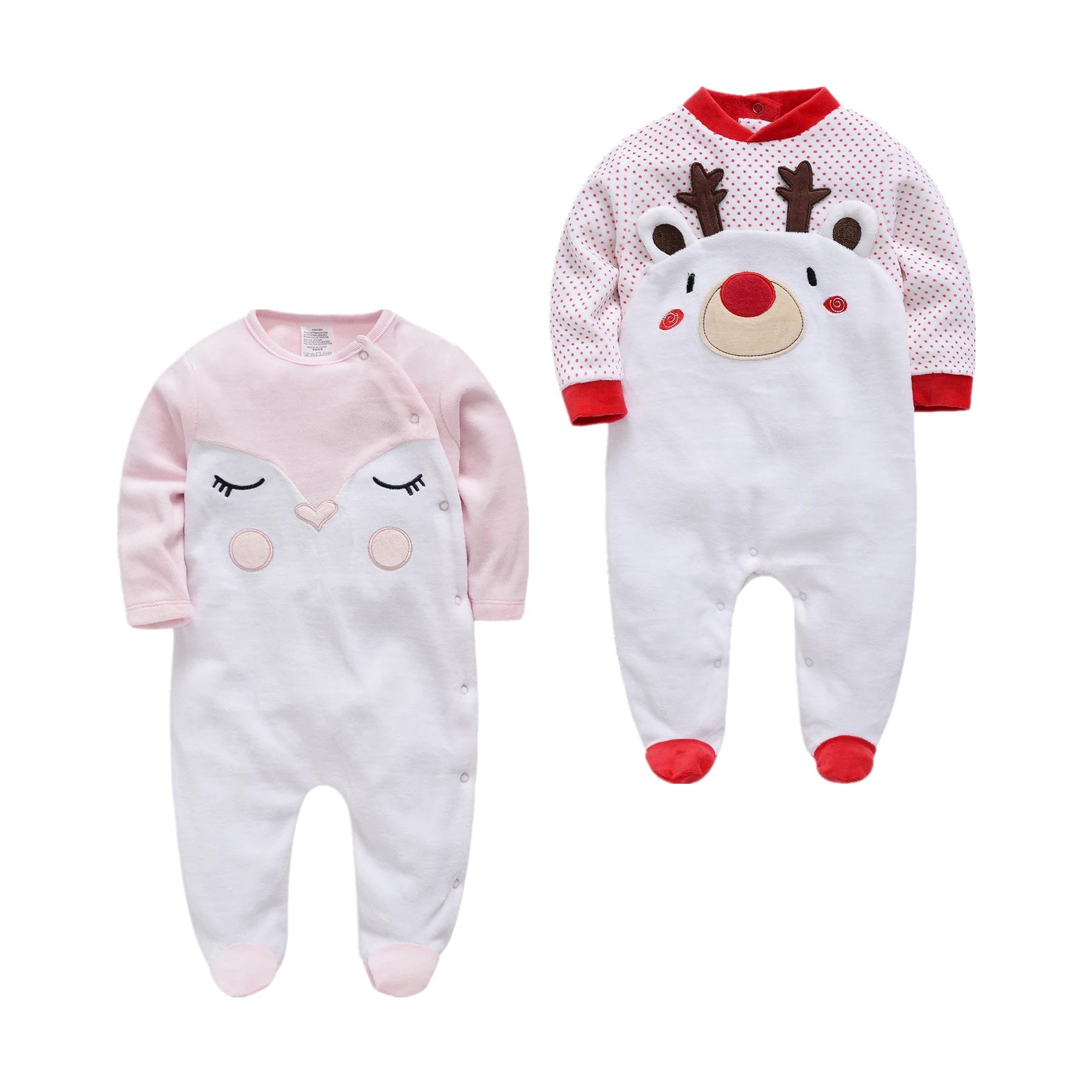 Bebe Fille Baby Boys Girls Romper Cotton Long Sleeve Cartoon Velvet Warm Jumpsuit Infant Clothing Autumn Newborn Baby Clothes
Bebe Fille Baby Boys Girls Romper Cotton Long Sleeve Cartoon Velvet Warm Jumpsuit Infant Clothing Autumn Newborn Baby Clothes