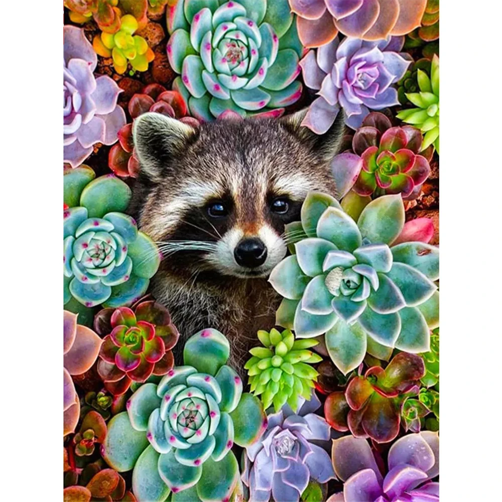 AMPHIBOLE 5D Diamond Painting Succulent Plants Full Square Round DIY Diamond Embroidery Cute Raccoon Animla Handmade Gift
AMPHIBOLE 5D Diamond Painting Succulent Plants Full Square Round DIY Diamond Embroidery Cute Raccoon Animla Handmade Gift