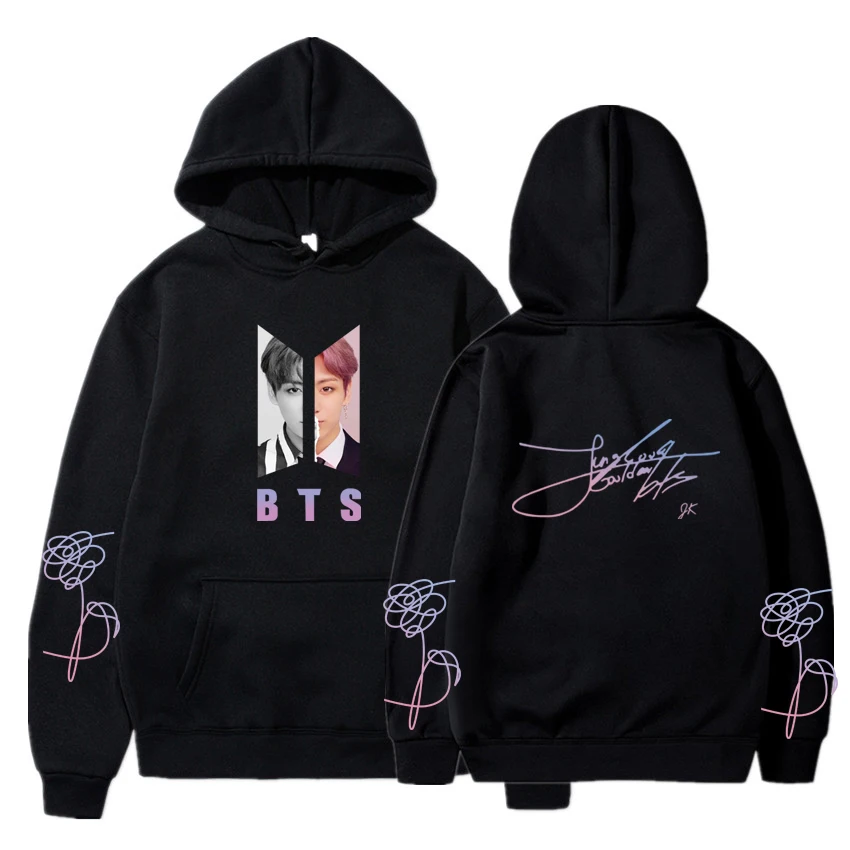 Classic Korean band love yourself JK Printed Hoodies Sweatshirts Boys/Girls Streetwear Sweatshirt Adult/Child Casual Pullovers
Classic Korean band love yourself JK Printed Hoodies Sweatshirts Boys/Girls Streetwear Sweatshirt Adult/Child Casual Pullovers