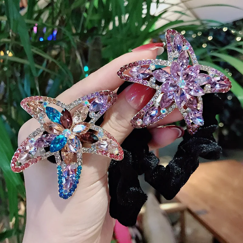 Ball Head Rhinestone Starfish Tie Hair Large Intestine Ring New Adult Flannel Metal Hair Ring Headdress
Ball Head Rhinestone Starfish Tie Hair Large Intestine Ring New Adult Flannel Metal Hair Ring Headdress
