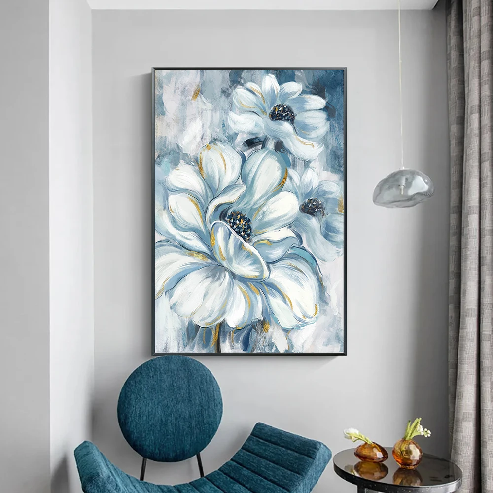 Golden Blue Flower Abstract Painting Nordic Picture Coffee Wall Art Canvas Painting Wall Pictures For Living Room Decoration
Golden Blue Flower Abstract Painting Nordic Picture Coffee Wall Art Canvas Painting Wall Pictures For Living Room Decoration