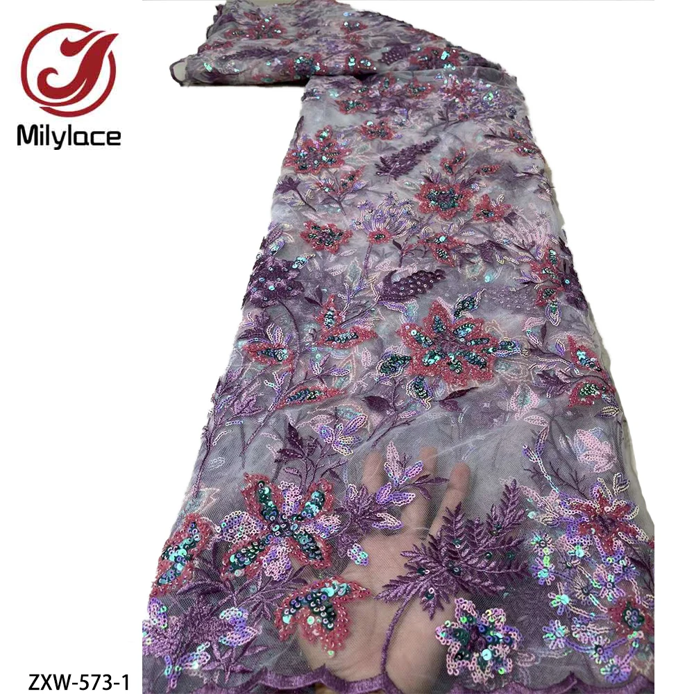 Hot Sale African Lace Sequins Fabric for Wedding Dress African Dress Women Wedding Embroidered African Lace Fabric ZXW-573
Hot Sale African Lace Sequins Fabric for Wedding Dress African Dress Women Wedding Embroidered African Lace Fabric ZXW-573