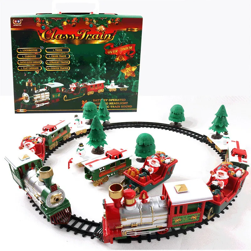 Lights And Sounds Christmas Train Set Railway Tracks Toys Xmas Train Gift Toys For Kids Birthday Party Christmas Gift for Child
Lights And Sounds Christmas Train Set Railway Tracks Toys Xmas Train Gift Toys For Kids Birthday Party Christmas Gift for Child