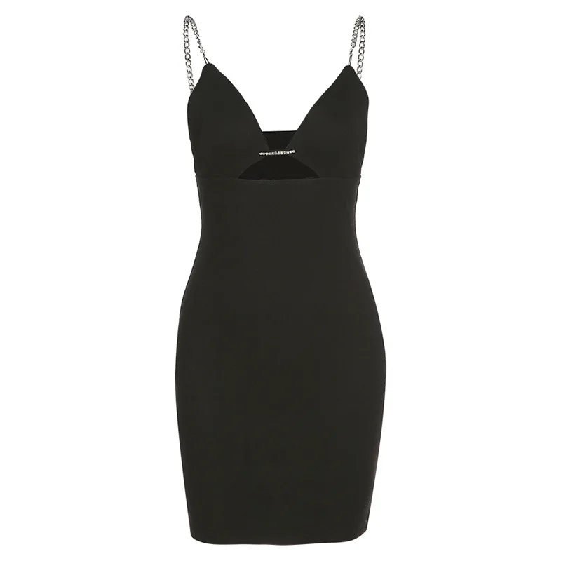 Europe and the United States 2021 Spring New Product Suspenders V-neck Hollow Sexy Backless Slim Bag Hip All-match Dress Female 
Europe and the United States 2021 Spring New Product Suspenders V-neck Hollow Sexy Backless Slim Bag Hip All-match Dress Female