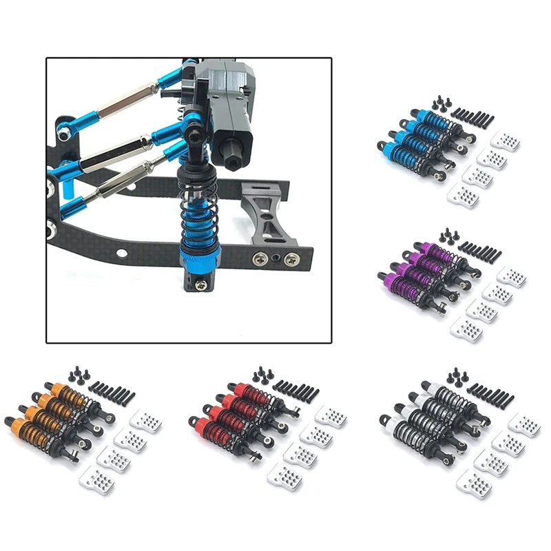 4Pcs Metal Shock Absorber Damper with Extender Seat & 1x D12 Metal Steering Steering Block for WPL D12 1/10 Titanium
4Pcs Metal Shock Absorber Damper with Extender Seat & 1x D12 Metal Steering Steering Block for WPL D12 1/10 Titanium