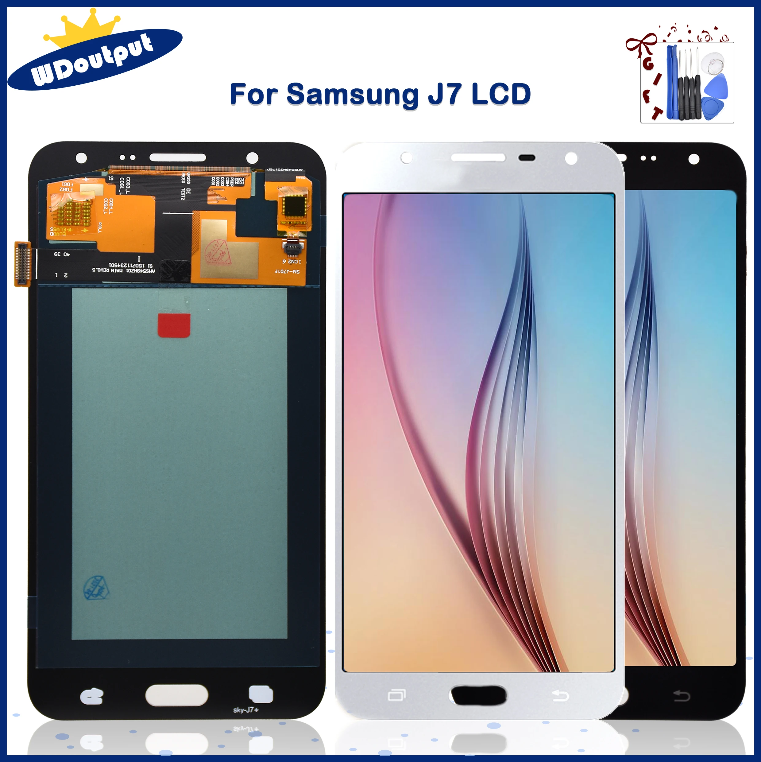 5 "для Samsung Galaxy J7 ЖК-дисплей с сенсорным экраном дигитайзер в сборе Замена для