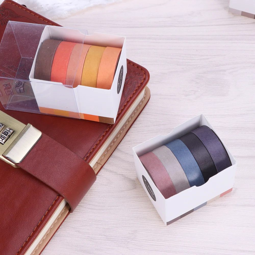 5pcs DIY Color Decorative DIY Sticky Paper Tape Masking Adhesive Tape Scrapbooking DIY Decoration (Mixed Color)
5pcs DIY Color Decorative DIY Sticky Paper Tape Masking Adhesive Tape Scrapbooking DIY Decoration (Mixed Color)