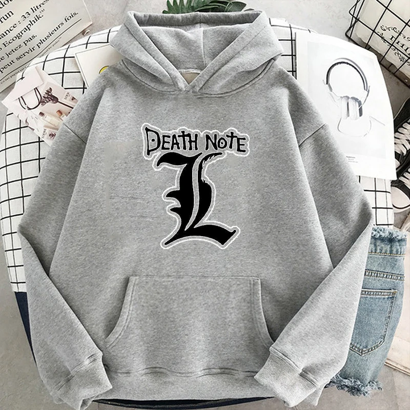 Fashion Kpop Death Note Hoodies Unisex Sweatshirts Men and Women Hoodie Pullover Tracksuit Winter Fleece Student Long Sleeve
Fashion Kpop Death Note Hoodies Unisex Sweatshirts Men and Women Hoodie Pullover Tracksuit Winter Fleece Student Long Sleeve