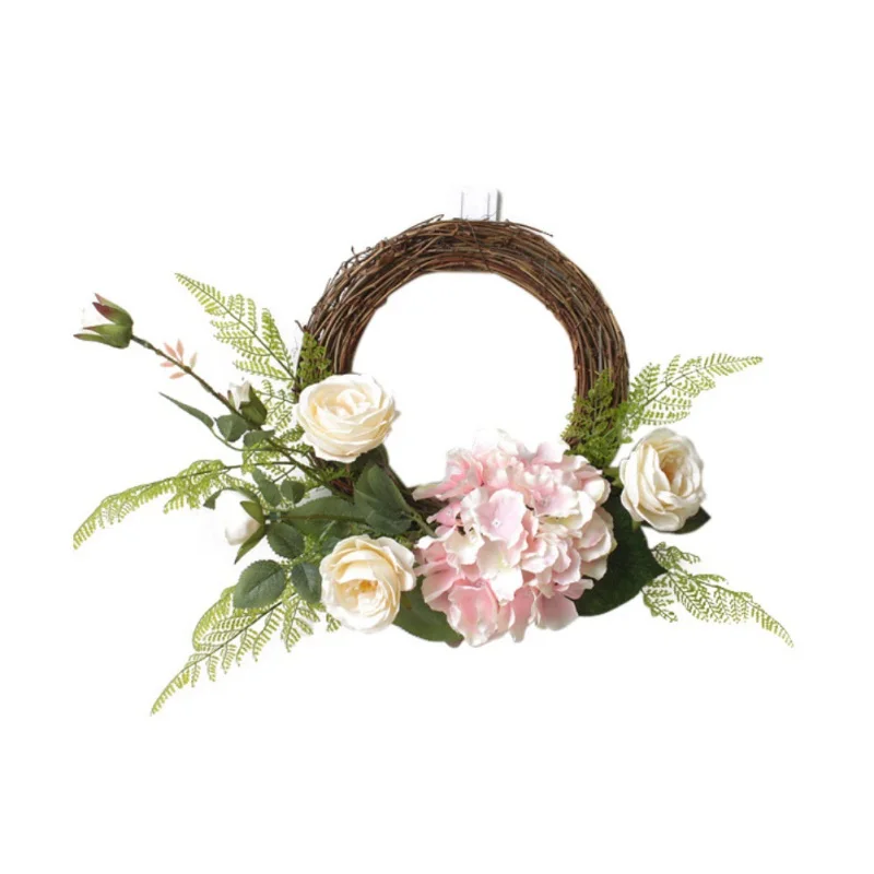 Silk Cloth Imitation Wreath Household Flower Ornament Rose Blub Lavender Door Ring Ornament Artificial Flower Wall Hanging Decor
Silk Cloth Imitation Wreath Household Flower Ornament Rose Blub Lavender Door Ring Ornament Artificial Flower Wall Hanging Decor