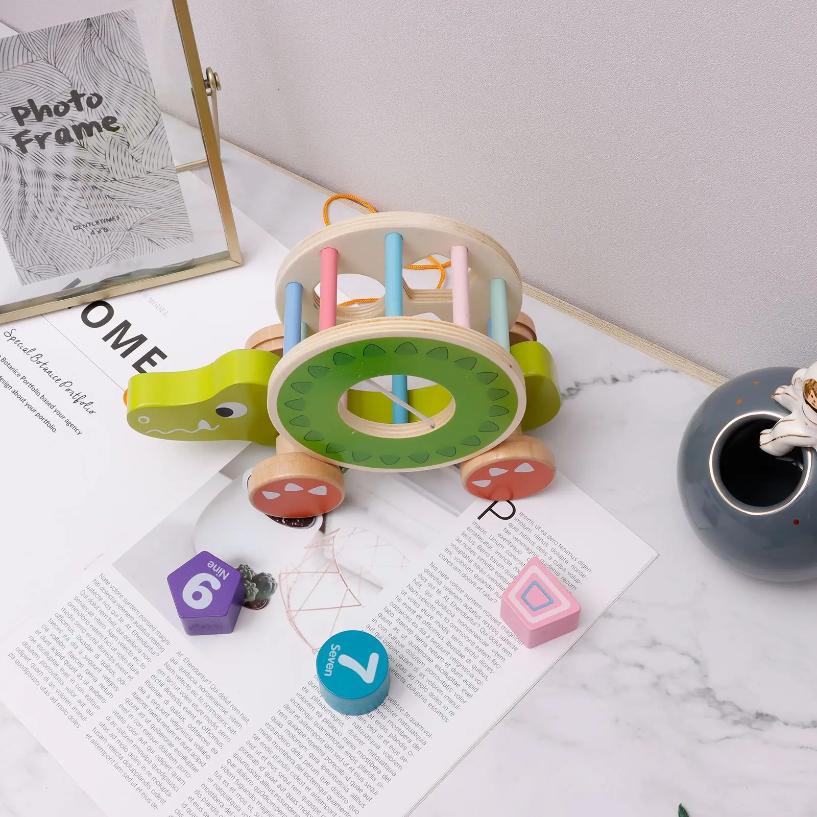 Kids Wooden Shape Puzzle Educational Pull Walk-A-Long Toy Early Learning Developmental Toy Colorful Shape Sorter Balance Toy
Kids Wooden Shape Puzzle Educational Pull Walk-A-Long Toy Early Learning Developmental Toy Colorful Shape Sorter Balance Toy