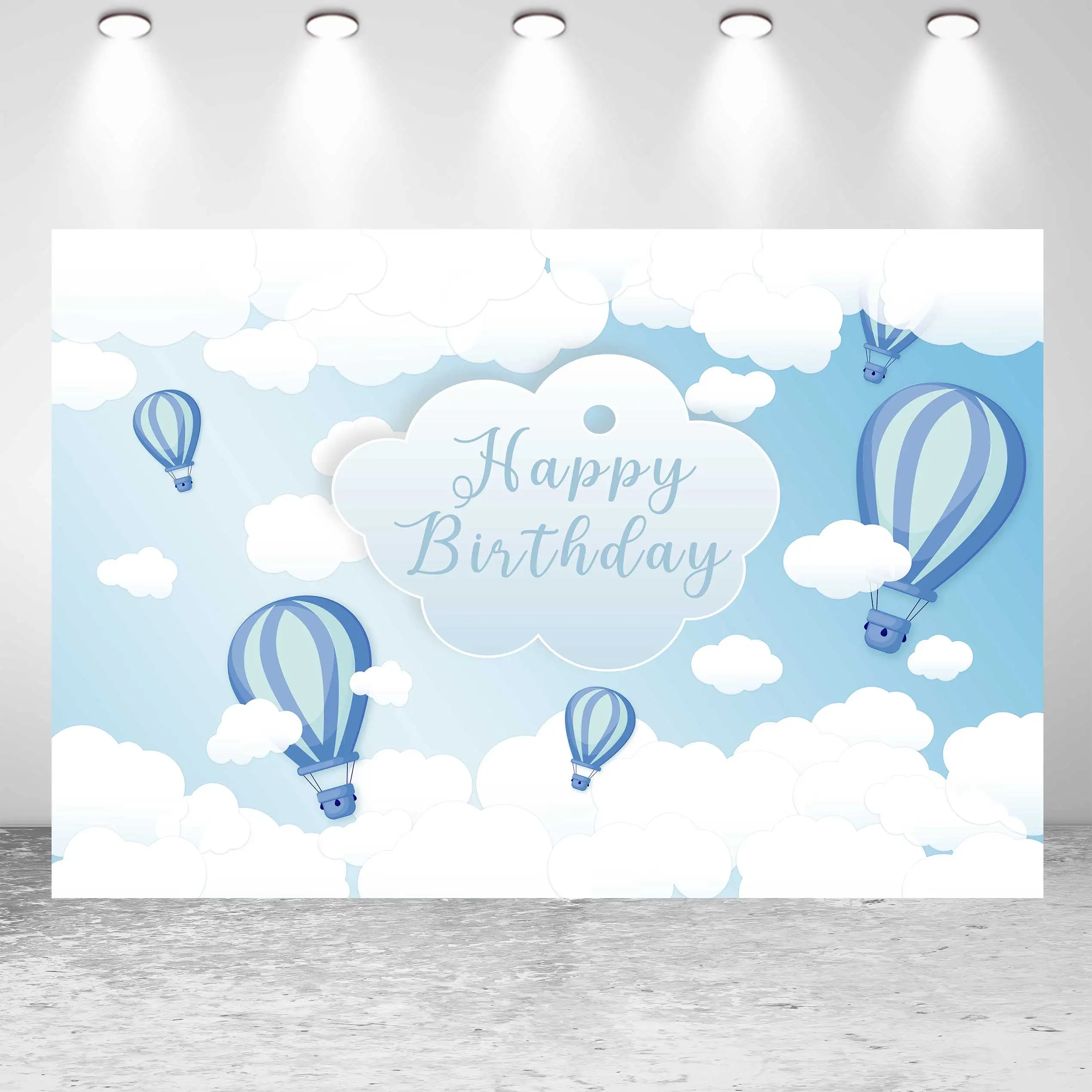 NeoBack Happy Birthday Baby Shower Bear Blue Hot Air Ballon Sky Cloud DIY Party Banner Photo Backdrop Photography Background
NeoBack Happy Birthday Baby Shower Bear Blue Hot Air Ballon Sky Cloud DIY Party Banner Photo Backdrop Photography Background