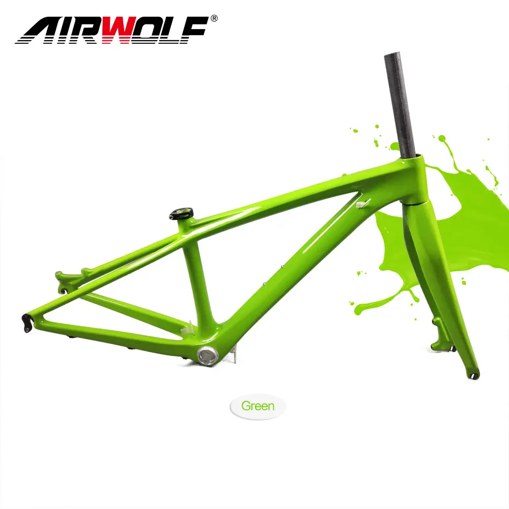 

AIRWOLF T800 Toray Carbon Frame Mtb With Fork 26er 14inch Light Mountain Bike Frameset For Kids Youngster Rider Cycling Frames