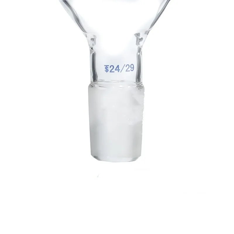 Glass feeding funnel high borosilicate glass grinding interface diameter of laboratory 60mm-100mm24 standard port
Glass feeding funnel high borosilicate glass grinding interface diameter of laboratory 60mm-100mm24 standard port