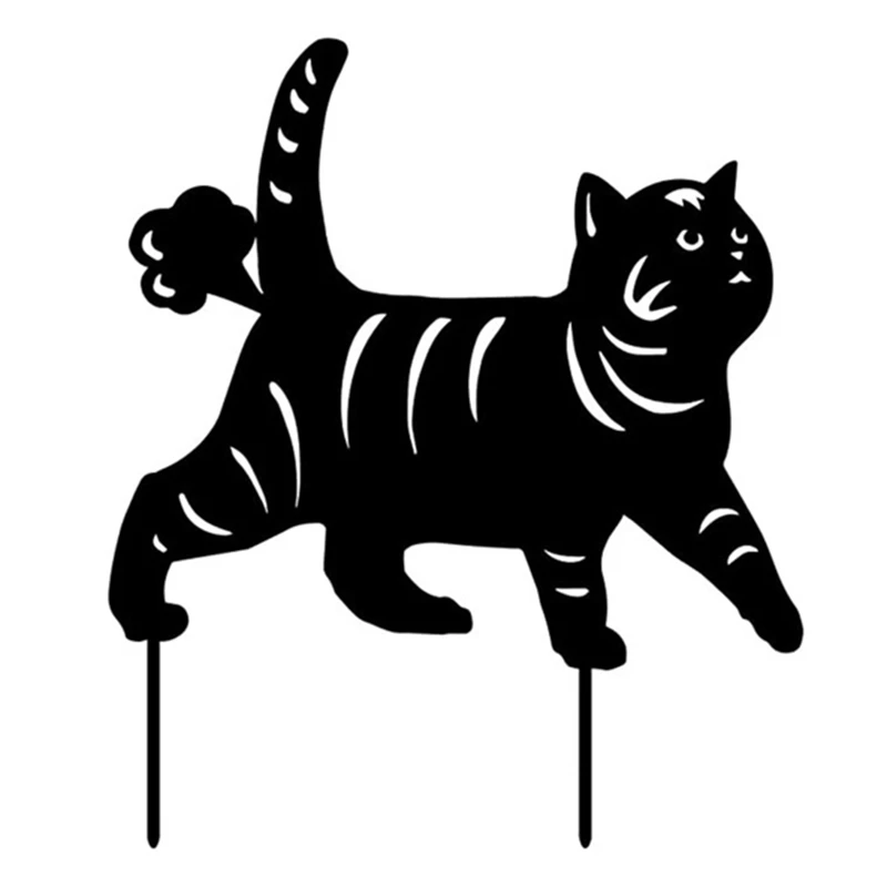 2 PCS Acrylic Cat Silhouette Yard Stake Cat Yard Art Decor Black Puppy Cat Ground Insert Yard Manor Lawn Fart Cat Set
2 PCS Acrylic Cat Silhouette Yard Stake Cat Yard Art Decor Black Puppy Cat Ground Insert Yard Manor Lawn Fart Cat Set