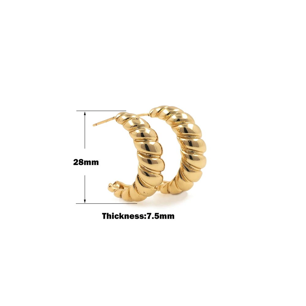 Gold-Filled Women's Fashion Rrend Jewelry, Foggy Exaggerated Large Circle C-Shaped Earrings, Simple Female Earrings
Gold-Filled Women's Fashion Rrend Jewelry, Foggy Exaggerated Large Circle C-Shaped Earrings, Simple Female Earrings